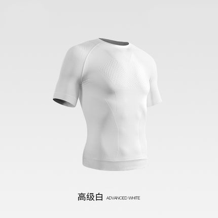 Professional Fitness Suit Seamless Short-sleeved Sports T-shirt Men's Summer Running Training Quick-drying Compression Tight Outdoor Top