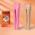 Trk666 pink (single pack) winter velvet long johns women's camel hair pants / L