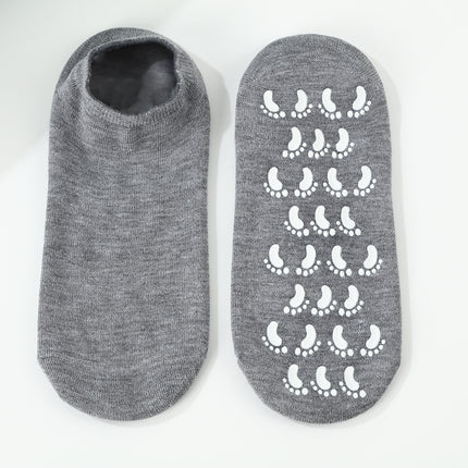 Cross-border spa gel socks men's casual non-slip moisturizing anti-dry socks heel protection silicone socks