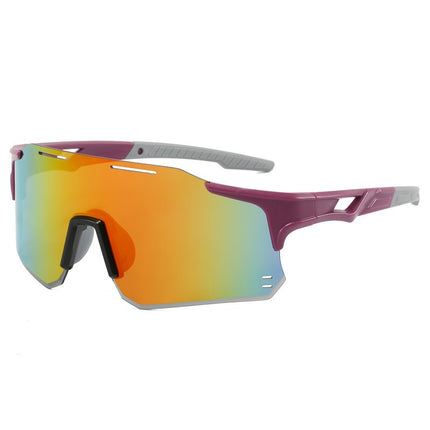 New Men's and Women's Outdoor Sports Glasses Cross-Border Color-Changing Sunglasses Fashion Trend European and American Windproof Cycling Sunglasses