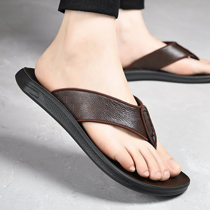 Flip-flops men's 2023 new summer wear non-slip deodorant driving men's slippers foot casual beach sandals