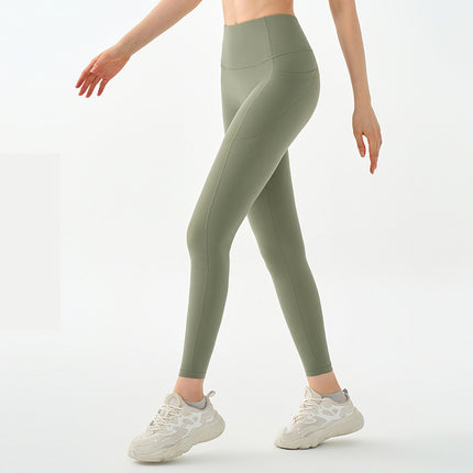 Women's Yoga Pants, Sports Leggings, High-Waisted, Tummy Control, Stretchy Running Fitness Pants, Badminton, Cycling, Autumn and Winter