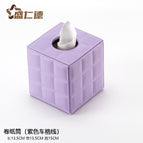 Paper roll tube-purple grid line