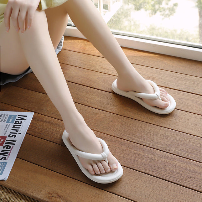2023Ins New Eva Flip-Flops for Women, Summer Home Bathroom Non-Slip Soft-Soled Anti-Odor Flip-Flops