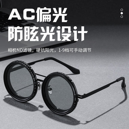 Metal Men's High-End Fishing Uv Protection Women's Sunglasses Polarized Sunglasses Cross-Border Outdoor Popular Sunglasses