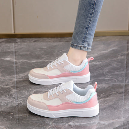 Trendy Women's White Leather Sneakers 2025 New Flat Versatile Lightweight Casual Comfortable Sports Shoes