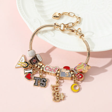 Cross-border Amazon New Products List European and American Creative 1989 Beaded Bracelet TS Panjia Beaded diy Bracelet Jewelry
