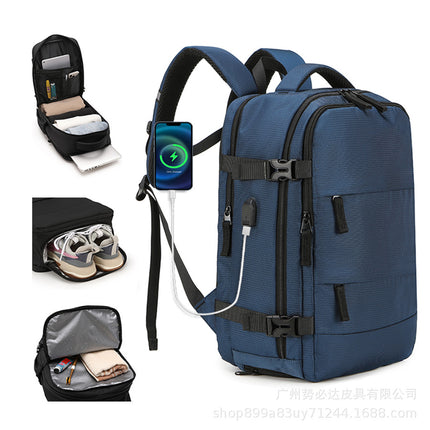 Source Factory Cross-Border Hot-Selling Travel Backpack for Women, Multifunctional Luggage Backpack for Short-Distance Business Trips with Dry and Wet Separation