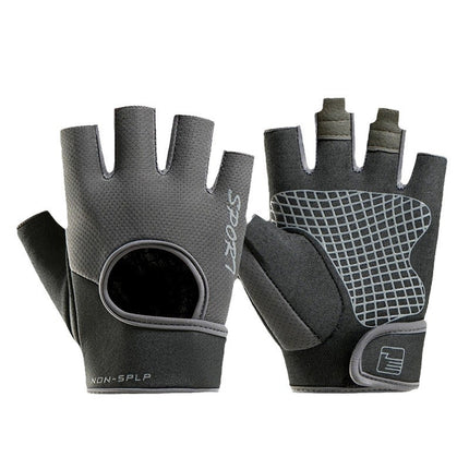 Cycling Gloves for Men and Women, Silicone Shock-Absorbing, Anti-Slip, Wear-Resistant, Breathable, Half-Finger, Outdoor Sports, Touch Screen Compatible