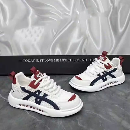 Men's Shoes 2025 Summer Breathable Mesh Casual Shoes That Don'T Tire Your Feet, Sports Shoes with Thick Soles, Platform Shoes That Are Comfortable and Height-Increasing