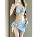 Sky Blue (Three Piece Set with Skirt) / Wholesale please shoot [free size]]
