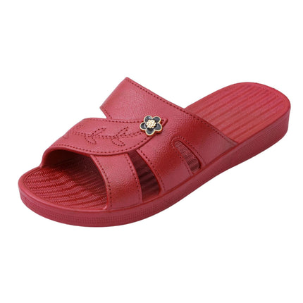 Mid-Soled Women's Summer Casual Non-Slip Slippers for Bathing and Home Mothers Fashionable Middle-Aged and Elderly Soft-Soled Slippers