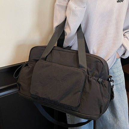 Cross-border Quick-drying Large-capacity Travel Bag Women's Expandable Dry-wet Separate Sports Fitness Bag Oxford Cloth Storage Luggage