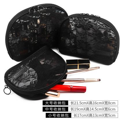 Mesh cosmetic bag suit portable mini South Korea travel cute storage simple wash storage cosmetic bag