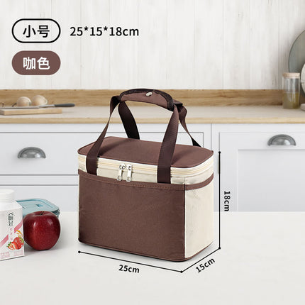 Portable Lunch Box Lunch Bag for Office Workers and Students to Bring Meals, Portable Large-Capacity Thermal Bag, Thickeneded Waterproof Aluminum Foil to Lock the Temperature