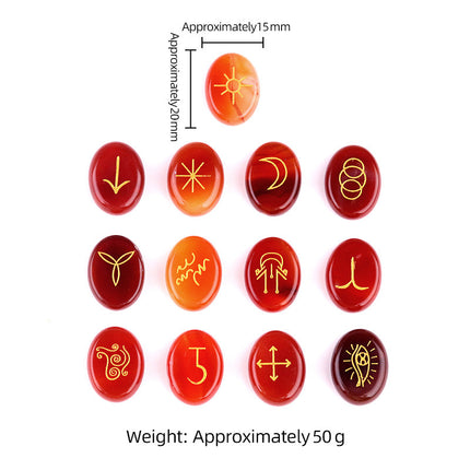 witches runes witch runes natural crystal agate semi-precious stone carvings such as nilune runes