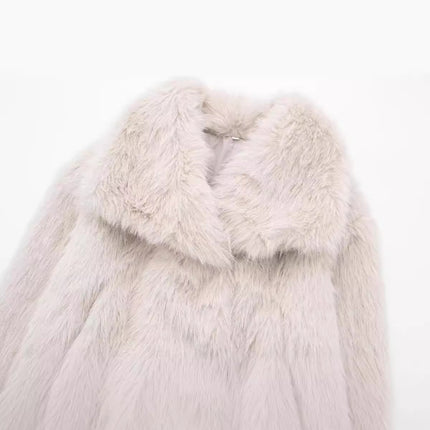 SAW AliExpress Independent Station Women's Wear European and American Style Artificial Fur Effect Short Coat 4360 240 712