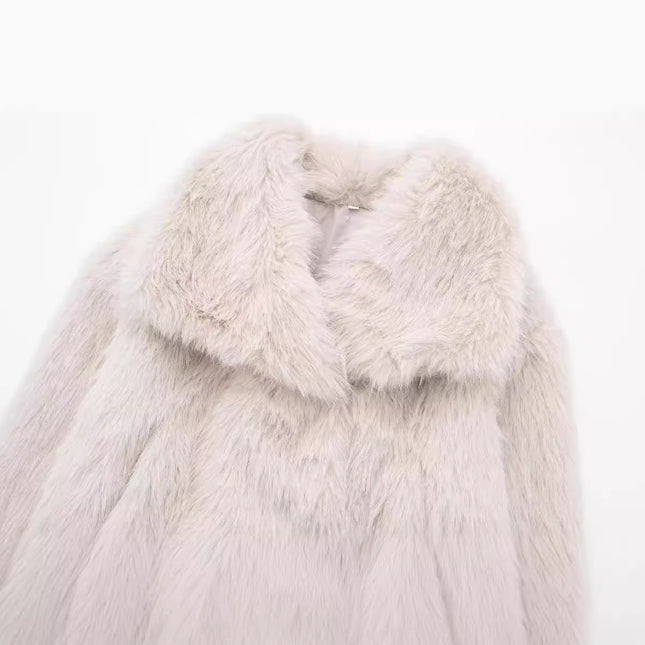 SAW AliExpress Independent Station Women's Wear European and American Style Artificial Fur Effect Short Coat 4360 240 712