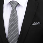 8cm gray frosted white stripe zipper + pocket towel