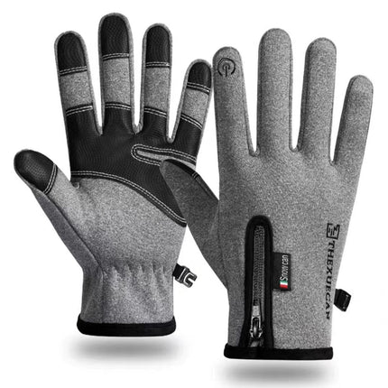 Gloves men's new autumn and winter warm finger touch screen waterproof riding outdoor manufacturers sports fitness gloves