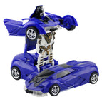 Inertial blue deformation car