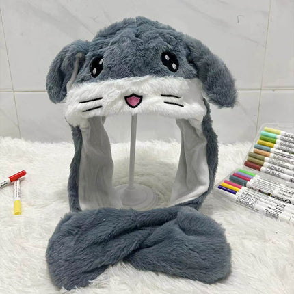Factory direct tremolo hat ears will move cute rabbit hat net red dancing music airbag cap a generation of hair