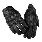 Genuine leather case pure black / M