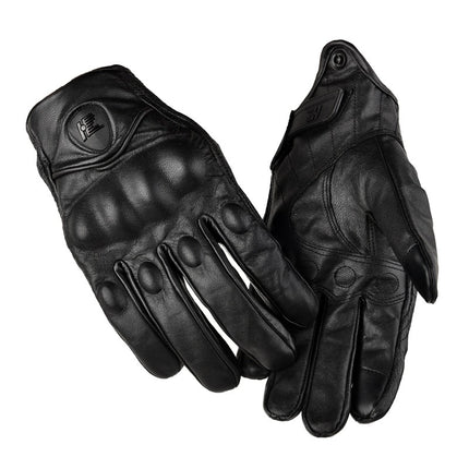 Motorcycle Gloves, Genuine Leather, Men's and Women's Riding Gloves, Tactical, Warm, Touch Screen, Multi-Color, Off-Road Protective Shell, Combat