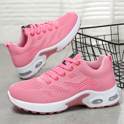 Women's Shoes, New Summer Style Mesh Air-Cushion Shoes, Lightweight Foreign Trade Cross-Border Running Shoes for Women, Soft-Soled Breathable Sports Shoes for Women