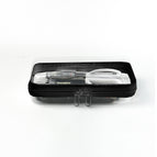 White zipper small size 20*12*5cm (weight 46.3g)