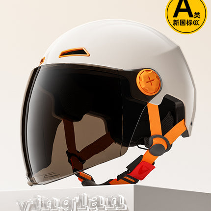 [Aerozen1.0 Helmet] Women's Electric Bike Helmet with 3C Certification, Men's Half Helmet for Motorcycle Riding, Starry Sky Edition