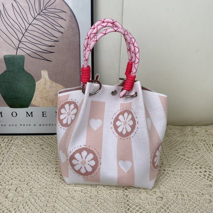 Korean Style New Ins Knot Handbag Spring and Autumn Portable Bucket Bag Travel All-match Small Large Capacity Handbag