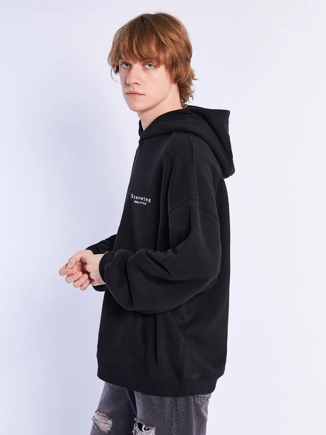 Men's Sweatshirt Hoodie Spring and Autumn Korean Fashionable Loose Letter Printed Pullover Long-sleeved T-shirt Top Trendy Men's