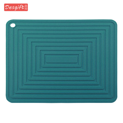 Large 29cm Silicone Pot Mat Square Thickeneded Insulation Mat Anti-Slip Corrugated Kitchen Table Casserole Mat Anti-Heat