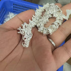 10cm silver dragon baby (alloy)