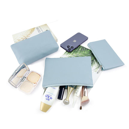 Cross-Border Hot Model Spot Pu Leather Simple Cosmetics Bag Portable Women's Cosmetic Bag Small Carry-On Women's Coin Purse