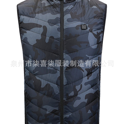 Cross-border vest heating smart vest vest graphene heating three-gear temperature control cold-proof zone 8 smart heating clothes