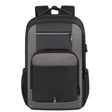 17inch Large Capacity Backpack Multifunctional USB Interface Storage Business Backpack Casual Travel Wear-Resistant Computer Bag