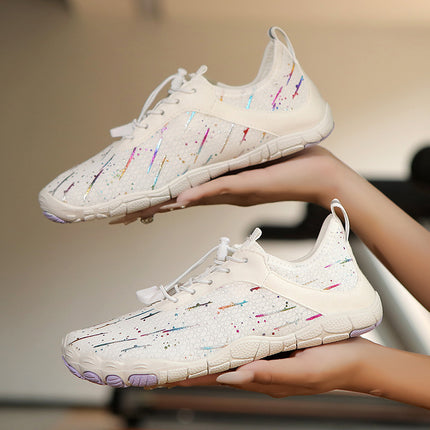 Meteor Shower Pattern Men's and Women's Water Shoes Five-Finger Hiking Beach Shoes Wading Shoes River Tracing Shoes Quick-Drying Barefoot Water Shoes