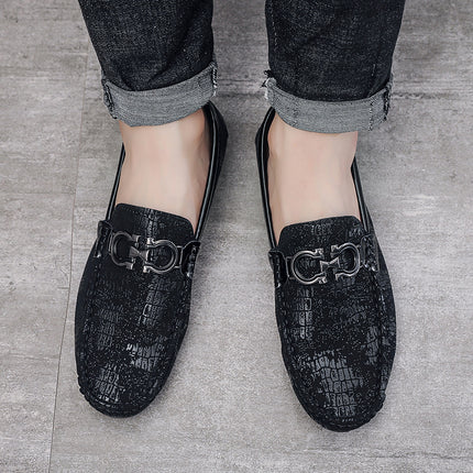 Men's Shoes Summer New Doug Shoes All-match Wear-resistant Soft Bottom Soft Leather Shoes Trendy Fashion Business Shoes Men's Shoes