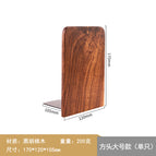 Black walnut square head book stand large 17*12