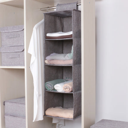 Cross-border Non-woven Hanging Bedroom Washable Foldable Home Books CD Bag Storage Storage Hanging Bag