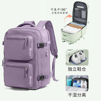Cross-Border New Computer School Bag Multi-Functional Luggage Travel Short-Distance Business Trip Backpack Women's Large-Capacity Business Backpack