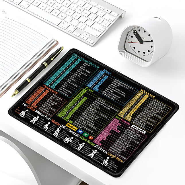 Excel English Shortcut Keys Cross-Border Mouse Pad Customized Ip Office Large Computer Notebook Special Small Table Pad