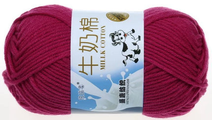Five-Strand Milk Cotton Wool Ball Wholesale Medium Thick Thread Crochet Doll Shoes Scarf Handmade DIY Knitting Material Package