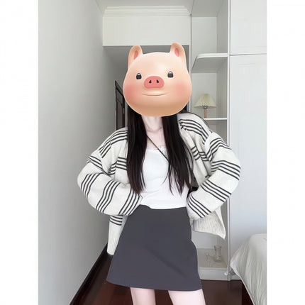 Autumn 2024 gentle ootd wear a set of temperament age-reducing fashion salt high-end Korean drama suit skirt