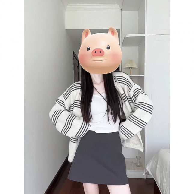 Autumn 2024 gentle ootd wear a set of temperament age-reducing fashion salt high-end Korean drama suit skirt