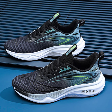 Cross-Border Autumn Running Shoes New Model for High School Entrance Examination Physical Test Ultra-Light Running Shoes Mesh Breathable Middle School Student Sports Shoes Men's Shoes