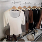 [cream white] square collar / M (45-52.5kg )