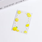 B8 horizontal white film thickened 40 silk (paper 9.2*6.7cm)-lemon